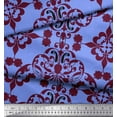 thumbnail image 3 of Soimoi Rayon Fabric Moroccan Damask Decor Fabric Printed Yard 42 Inch Wide, 3 of 3