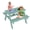 Aruba Blue, variant on FOOWIN Kids Picnic Table, HDPE All Weather Outdoor Picnic Table and Chair Set, Grey