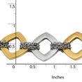 thumbnail image 3 of Primal Steel Stainless Steel Yellow IP plated Brushed Link Bracelet, 3 of 7