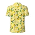 thumbnail image 4 of Rocae Lemon (2) for Men's Short Sleeve Polo Shirt, Quick Drying Performance Moisture Wicking Sports Men's Golf Shirt 4X-Large, 4 of 9