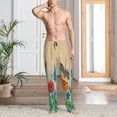 thumbnail image 5 of Vsdgher Colorful Plants And Insects Print Mens Pajama Pants Sleep & Lounge Pants, PJ Bottoms With elastic waistb and Pockets, 5 of 5