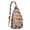 Beige, variant on Rustic Chicken Print Sling Backpack – Lightweight Farmhouse Crossbody Bag for Hiking, Travel & Daily Use