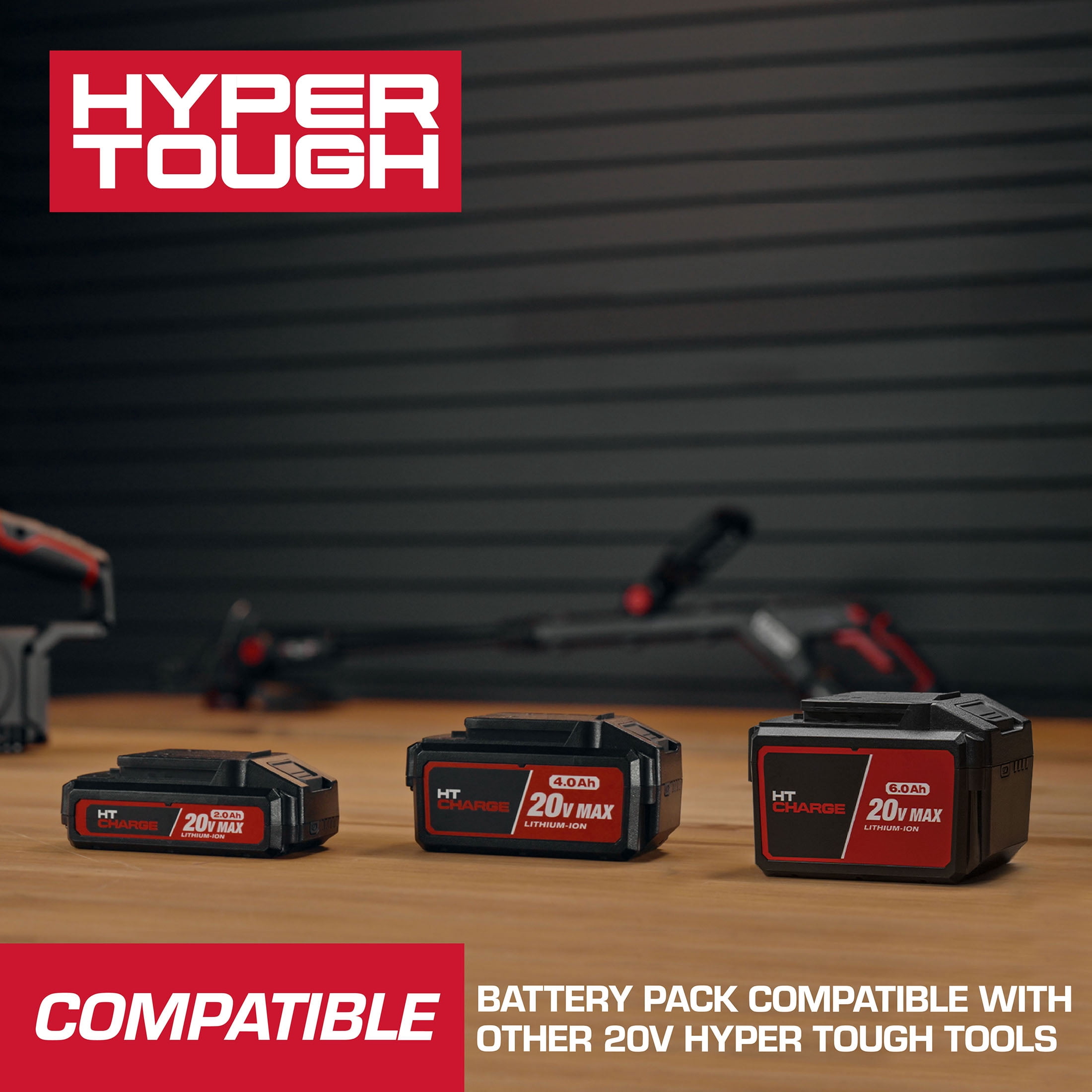 Hyper Tough 20V 2Ah USB A+C Battery, HY5601050516015