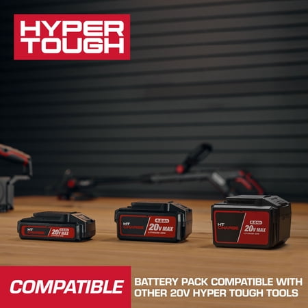 Hyper Tough 20V 2Ah USB A C Battery for Hyper Tough 20V Max Cordless Tools