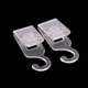 thumbnail image 3 of Moyic 10 Pieces Clear Plastic Clip Hook holder Cloth/Office/Sign Hanger Almacenamiento y organización del hogar, 3 of 6