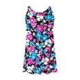 thumbnail image 5 of SELONE Womens Dresses Casual Crew Neck Sleeveless Midi Dresses Wide Strap House Dress Summer Floral Sundress Pink L, 5 of 5