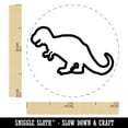 thumbnail image 2 of Tyrannosaurus Rex Dinosaur Outline Rubber Stamp for Scrapbooking Crafting Stamping - Mini 1/2 Inch, 2 of 7