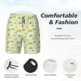 thumbnail image 3 of Fotbe Armadillo Floral Traje de Baño para Hombre – Shorts de Natación de Secado Rápido con Forro y Bolsillos-Medium, 3 of 6