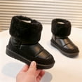 thumbnail image 6 of Toddler Kids Girls' Boots Snow Boots with Faux Fur Footwear Fleece Lined Winter Fashion Warm Footwear Warm Boots Toddler Shoes Solid Color Breathable Winter Fashion Footwear, 6 of 7