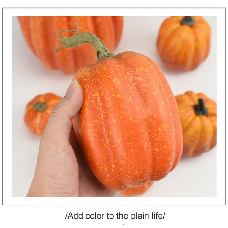 Xsylife 7Pcs Assorted Sizes Foam Pumpkin Model, Fake Decor Xsylife 7Pcs Assorted Sizes Foam Pumpkin Model, Fake Decor