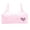 Pink, variant on Girls' Cotton Cropped Bra Cami Training Bra Girls Sports Bralette FREE SIZE