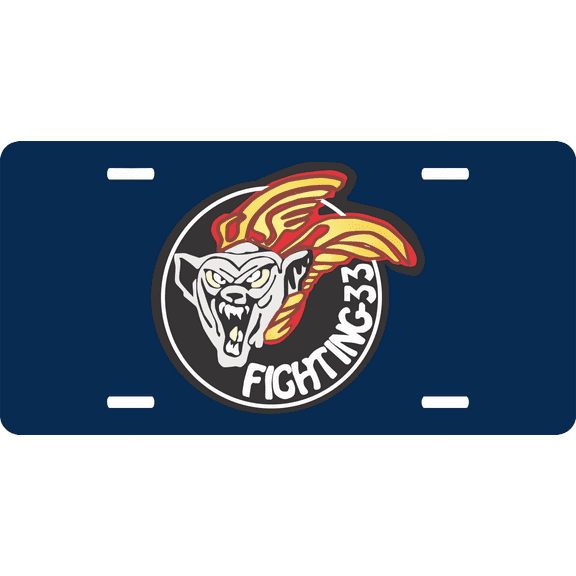 VF-33 Fighting 33 License Plate