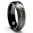 thumbnail image 3 of Purity Ring in Titanium  (6MM wide) - True Love Waits-  Black Plated, 3 of 3