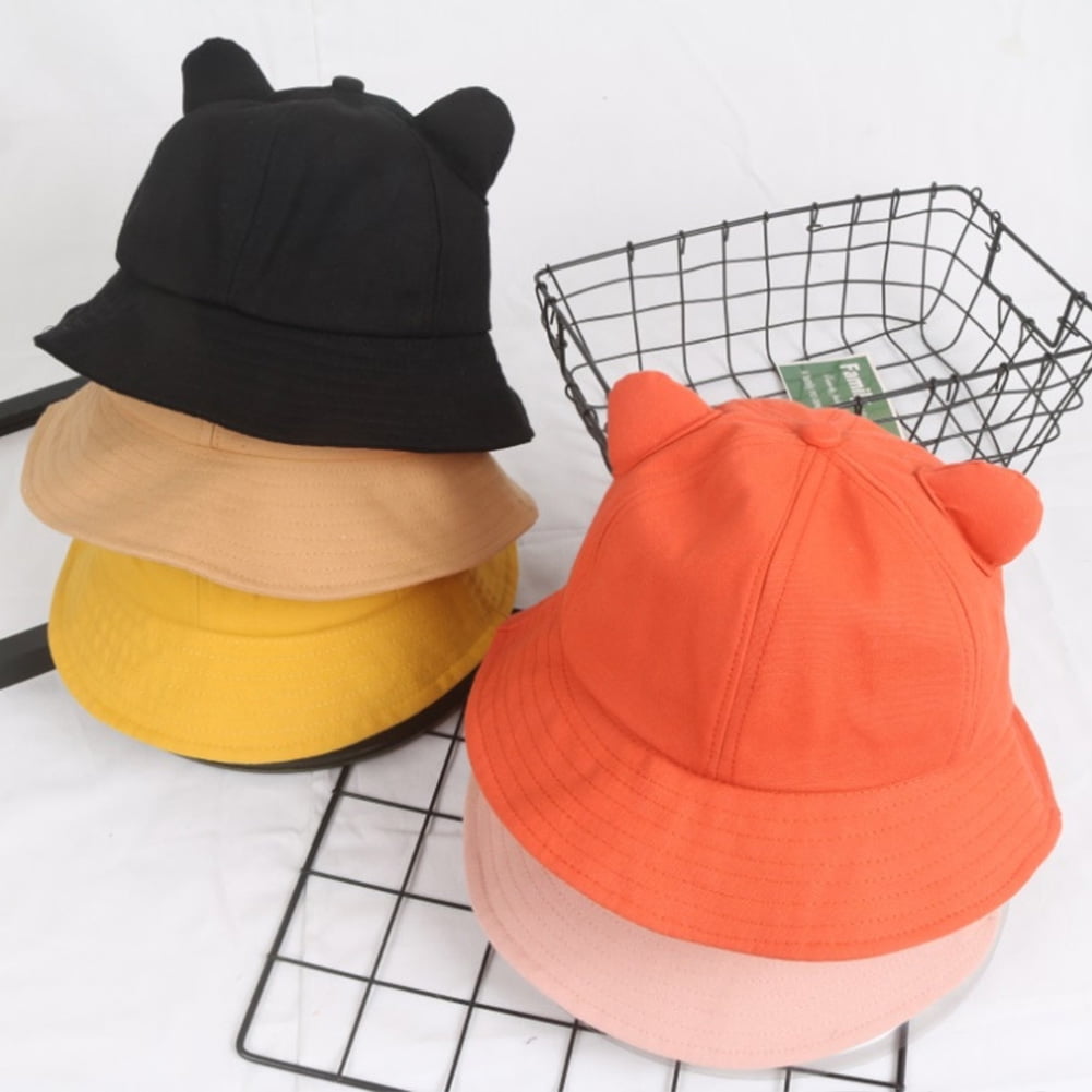 orange fisherman hat