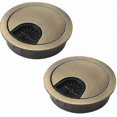 thumbnail image 1 of 60mm round metal cable hole covers for desk organization, 1 of 5