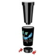 thumbnail image 2 of Mugzie 16-Ounce Tumbler Drink Cup with Removable Insulated Wetsuit Cover - Mardi Gras Eye Mask, 2 of 4