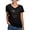 Black, variant on CafePress - Cute Alpaca Women's V Neck Dark T Shirt - Women's V-Neck Dark T-Shirt