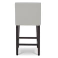 thumbnail image 5 of CHITA 25 inch Bar Stools Set of 2, Faux Leather in Creamy Gray, 5 of 8