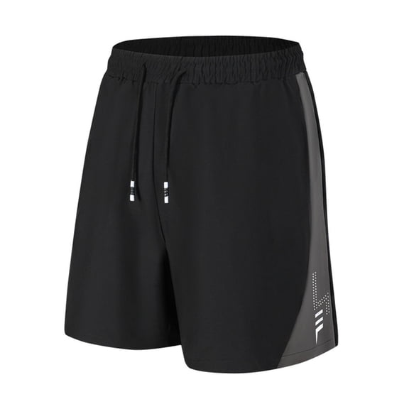 Men's Athletic Shorts Performance Basketball Workout Short Pants Summer Quick Dry Running Fitness Training Activewear Color Block Sport Shorts with Pockets for Soccer