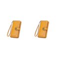 thumbnail image 2 of Sonducket Cartera de lujo para mujer, monedero de PU de cera de aceite de estilo Vintage, tarjetero hueco para mujer de gran capacidad, bolso Amarillo 2piezas, 2 of 6
