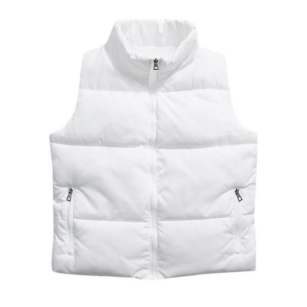 Yynuda Chaleco ligero con cremallera para hombre, holgado, resistente al viento, chaqueta sin mangas de color sólido