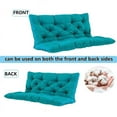 thumbnail image 5 of YLLN 40*40 Inch Porch Swing Cushions, Patio Furniture Cushions With 4" Thicken Backrest, Bench Cushions For Outdoor Furniture, Anti-Fading Waterproof Patio Cushions, 5 of 7