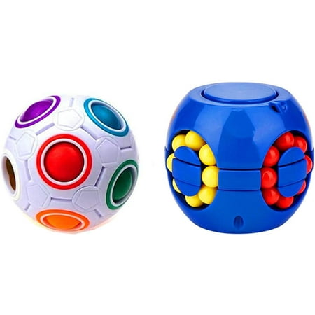 Rainbow Ball Magic Cube Fidget Toy Puzzle Magic Rainbow Ball Puzzle Fun ...