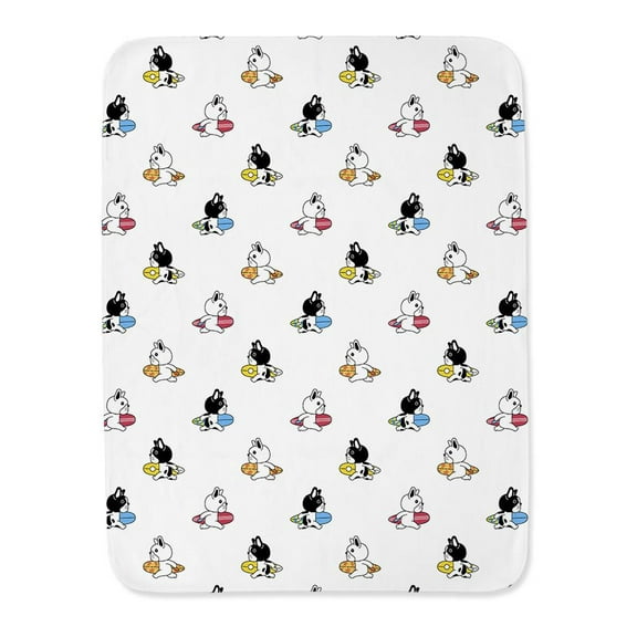 Dog With Surfboard Pattern Blanket  -Image by Shutterstock,