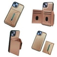 thumbnail image 3 of Compatible for iPhone 14 Plus Wallet Case with Card Slots Holder, Magnetic 2-in-1 Design PU Leather Purse Case, Flip Stand Durable Shockproof Protective Cover for iPhone 14 Plus, Rosegold, 3 of 11