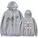 thumbnail image 1 of Stray Kids Cool Sudadera con capucha de manga larga y poliéster (Hombre Mujer),Gray,S, 1 of 2