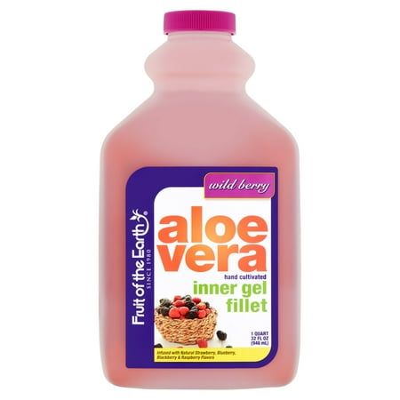 (6 Pack) Fruit Of The Earth Aloe Vera Juice, Wild Berry, 32 Fl Oz, 1 (T Best Aloe Vera Juice)