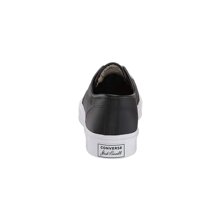 Converse Jack Purcell Gold Standard Leather Black White White Men s 13 Women s 14.5 Medium