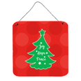 thumbnail image 1 of "Treasures Christmas Tree Red Green Metal Print, 6"" x 6"", Multicolor" Caroline's Treasures BB6971DS66, 1 of 1
