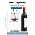 thumbnail image 2 of Gala Houseware Grands Verres à Vin Rouge - Cristal Sans Plomb (Ensemble de 4) - 29 oz, 2 of 6