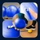 thumbnail image 2 of Pelota de Yoga Atom 55 cm con Bomba | Pilates y Fitness azul, 2 of 7