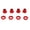 Red, variant on Riousery 4Pcs RC Wheel Hex Hub Adapters 24mm Strong Aluminum Alloy Replacement Parts with Covers and Pins Set for ARRMA 1/5 Series Vehicles Off-Road Racing Accessories (0.94 inches / 24 mm) Green