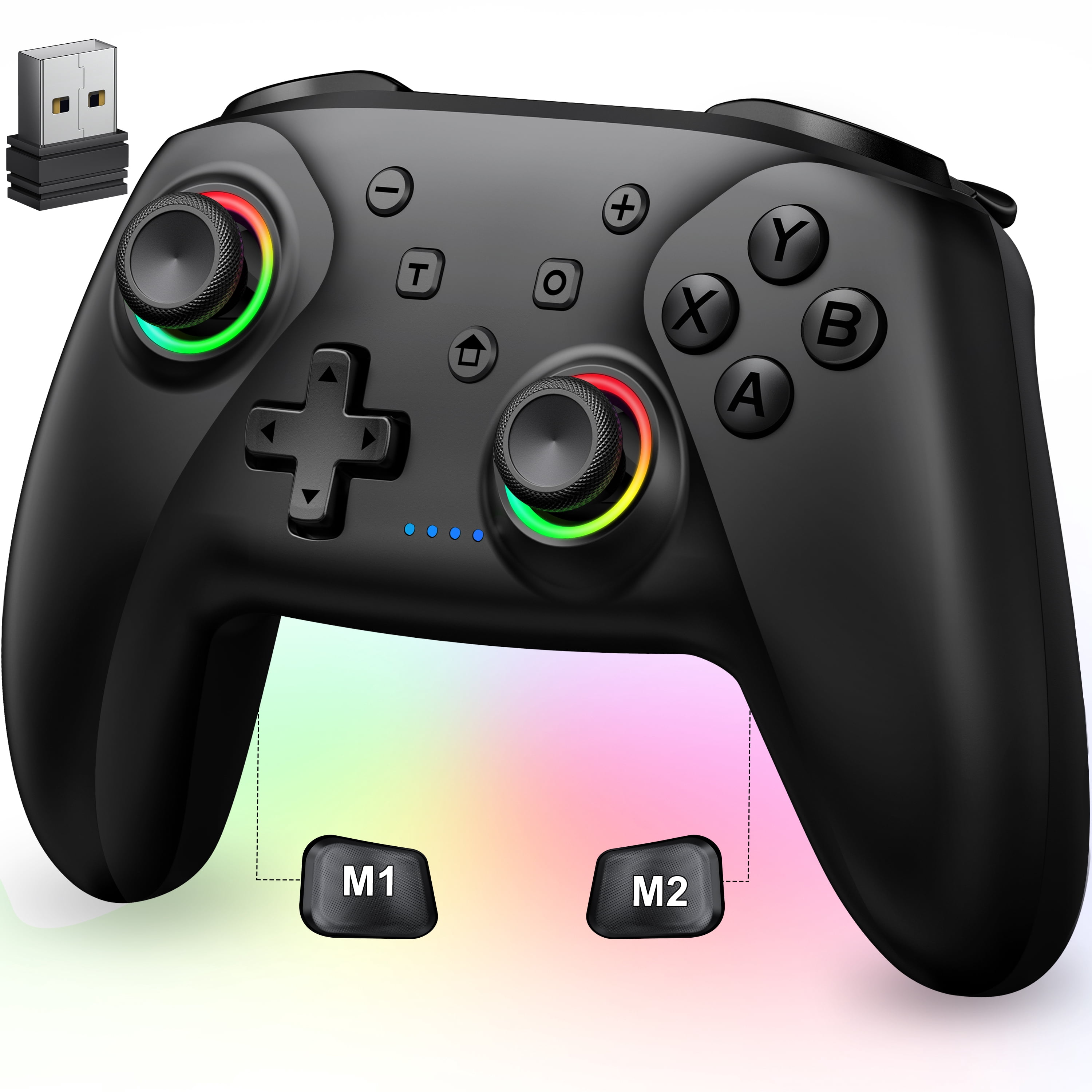 BEBONCOOL Black Wireless Pro Controller for Nintendo Switch/PC/IOS
