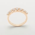 thumbnail image 2 of LBG British Made 10k Rose Gold Cubic Zirconia Womens Eternity Ring - 33 size options - Size 8.25, 2 of 7