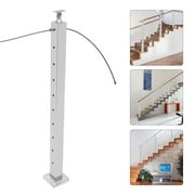 Fichiouy 36" Stairs Handrail Railing Post Cable Railing Post for Buildings Park Stair