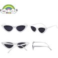 thumbnail image 4 of Retro Vintage Narrow Cat Eye Sunglasses For Kids Heart Shaped Sunglasses----white, 4 of 4