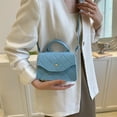 thumbnail image 3 of Bolso de mujer Bolso de fieltro elegante Bolso bandolera con solapa informal (Azul), 3 of 3