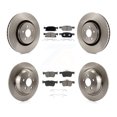 thumbnail image 1 of CMX Front Rear Disc Brake Rotors and Ceramic Pads Kit for Car Ford Fusion Lincoln MKZ Continental K8C-101171, 1 of 11
