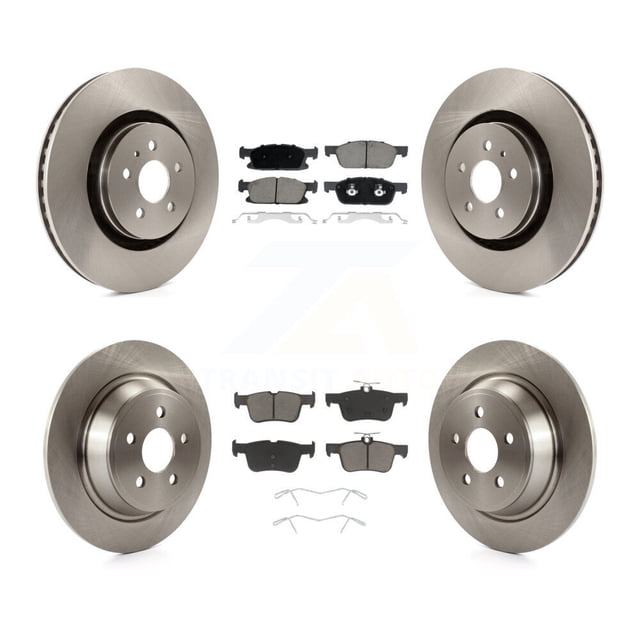CMX Front Rear Disc Brake Rotors and Ceramic Pads Kit for Car Ford Fusion Lincoln MKZ Continental K8C-101171