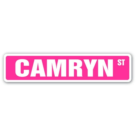 CAMRYN Street Sign Childrens Name Room Sign | Indoor/Outdoor |  18" Wide