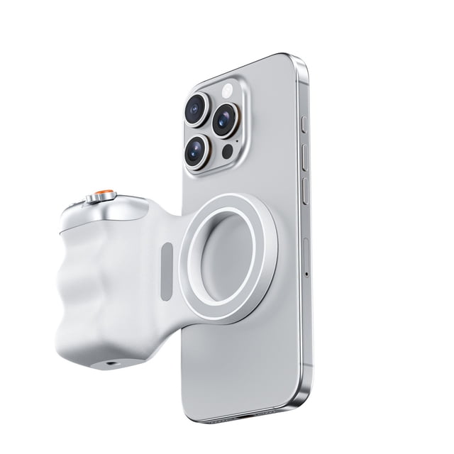 Dvkptbk Magnetic Camera Grip with Remote Shutter Light Ergonomic Camera Grip with Remote Control for Phone Horizontal Shooting electronics