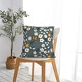thumbnail image 7 of Wukai Flowers and Bee Premium Polyester Fleece Pillow Covers with Hidden Zipper Closure,Luxuriously Soft and Durable-12"x12", 7 of 7