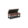 thumbnail image 2 of Homestock Global Glam  44 Inch Wide Traditional Rectangle Storage Ottoman Bench With Open Bottom, 2 of 45