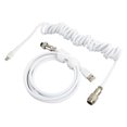 thumbnail image 4 of Cable de teclado para juegos de nailon tipo C a USB con doble funda Cable para teclado mecánico de 9,8 pies blanco, 4 of 5
