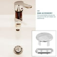 thumbnail image 3 of 18 Pcs Overflow Hole Sink Water Trough Bathroom Basin Accessories Ceramic Plastic, 3 of 6