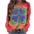 thumbnail image 1 of Camisas Para Mujer Manga Larga Camisas Casuales Vintage St Patrick Impresión Cuello Redondo Sudadera Pullover Tops Sueltos Odeerbi ODB126362, 1 of 5